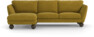 Madison Lux - 2-sits soffa med schäslong vänster - Gul