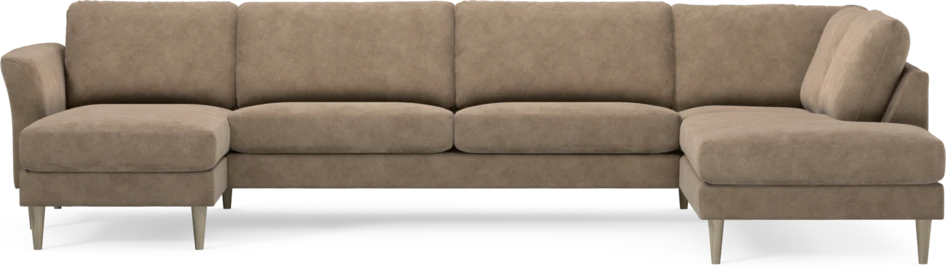 Bridge - 3-sits soffa med schäslong vänster och divan höger - Beige