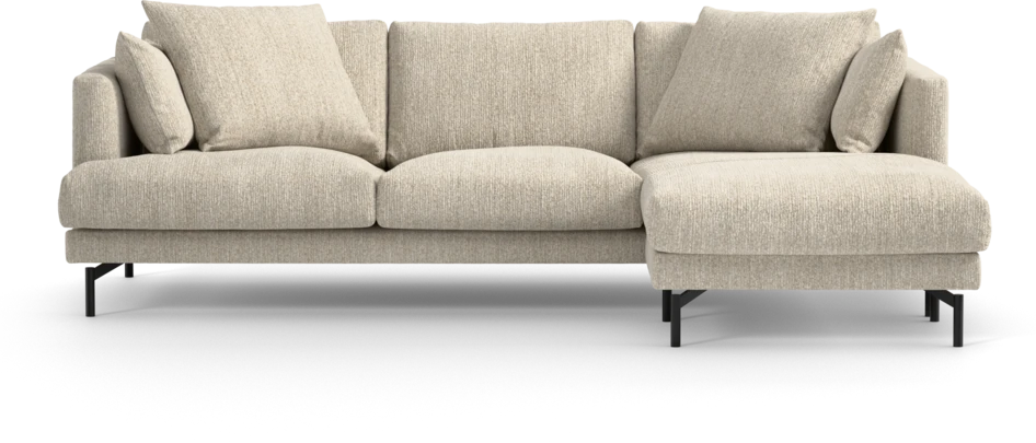 Harper - 4-sits med schäslong höger  - Beige
