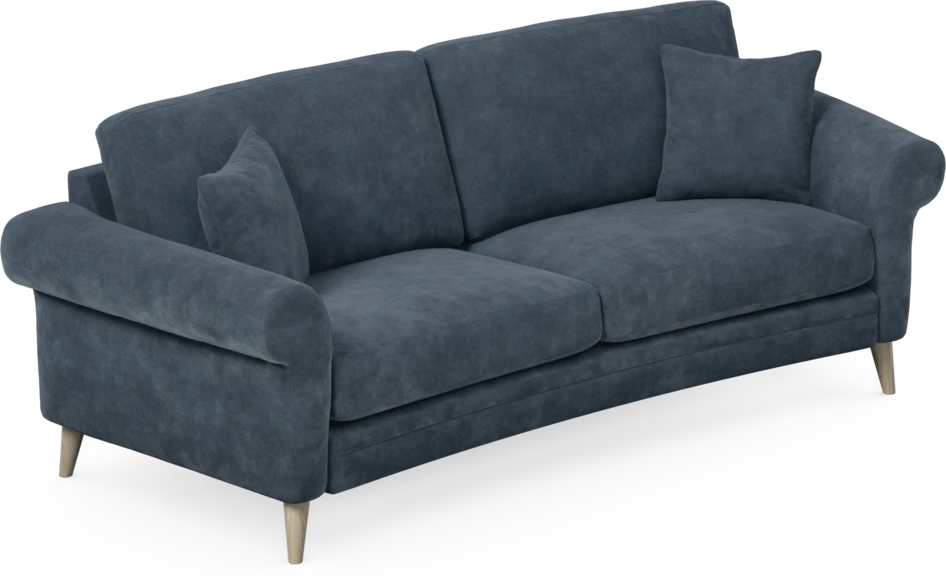 Eden - 2,5-sits soffa svängd - Blå