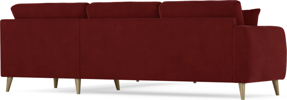 Eden - Hörnsoffa, 2,5+2,5-sits - Röd