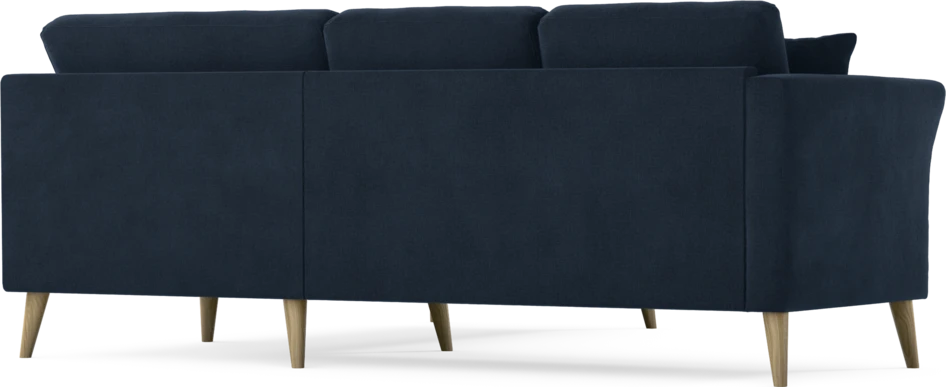 Eden - 2-sits soffa med divan - Blå