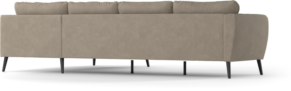 County - 3-sits soffa med divan höger - Beige