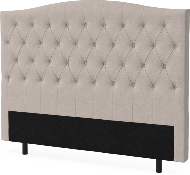 Queen - Sänggavel, 90-210 cm - Beige