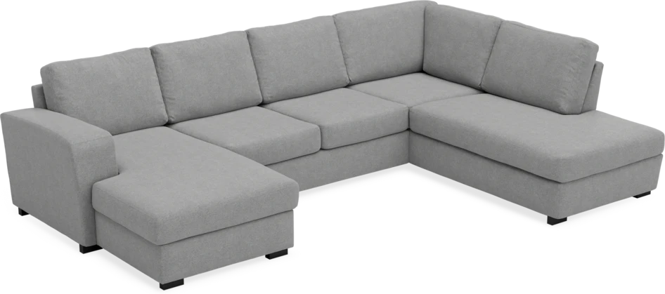 Friday - 3-sits soffa med schäslong vänster och divan höger - Grå