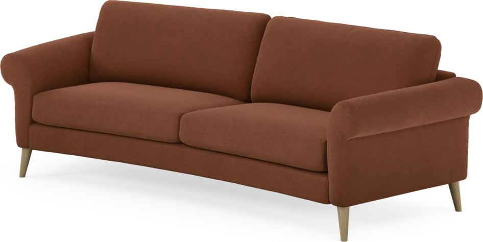 Bridge - 3-sits soffa svängd - Orange