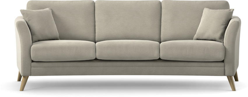 Eden - 3-sits soffa svängd - Brun