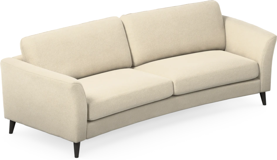 Bridge - 3-sits soffa svängd - Beige