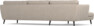 Madison Lux - 3-sits soffa med schäslong vänster - Beige