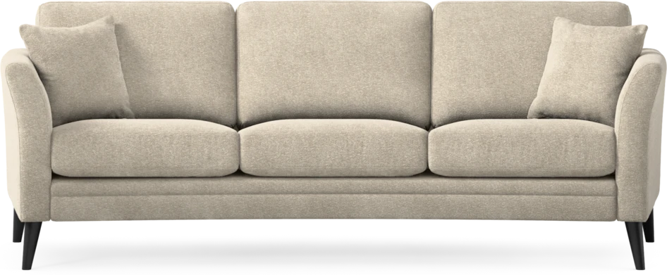 Eden - 3-sits soffa svängd - Beige