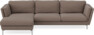 Madison - 3-sits soffa med schäslong vänster - Brun