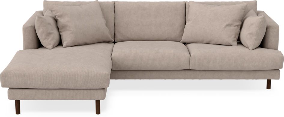 Harper - 4-sits med schäslong vänster - Beige