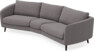 Madison - 3-sits soffa svängd, 90 cm - Grå