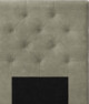 Delux Pikerad Låg - Sänggavel, 90-210 cm - Beige