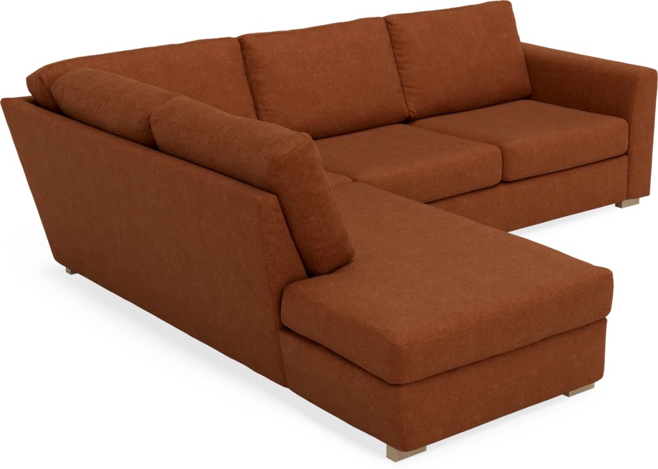 Friday - 2,5-sits soffa med divan vänster - Orange
