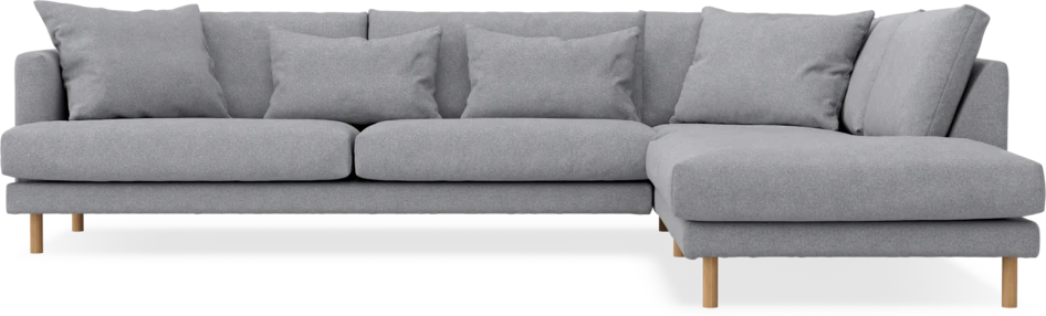 Harper - 3-sits soffa med divan höger - Grå