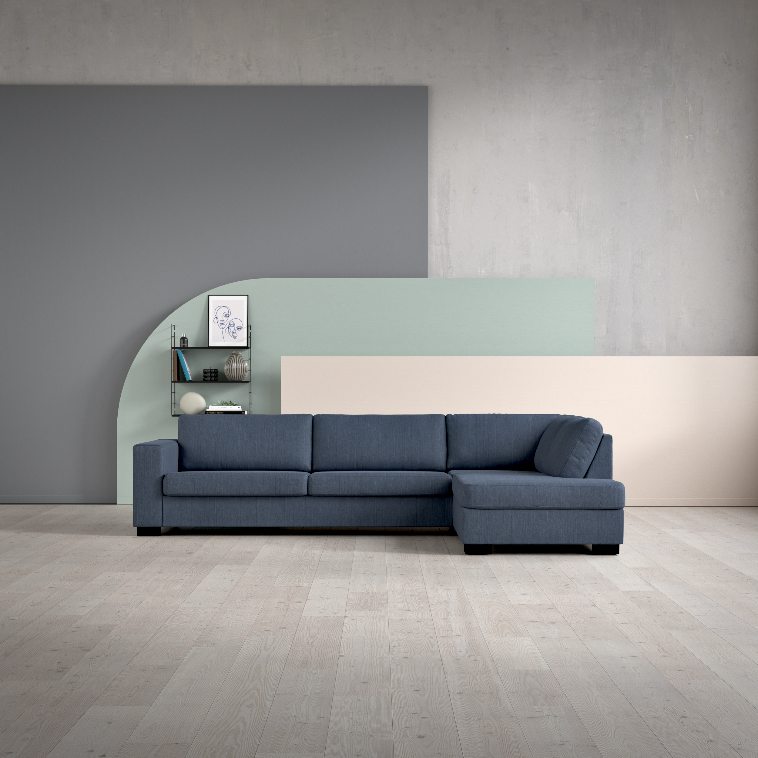 Nevada - 3-sits soffa med divan höger - inspiration