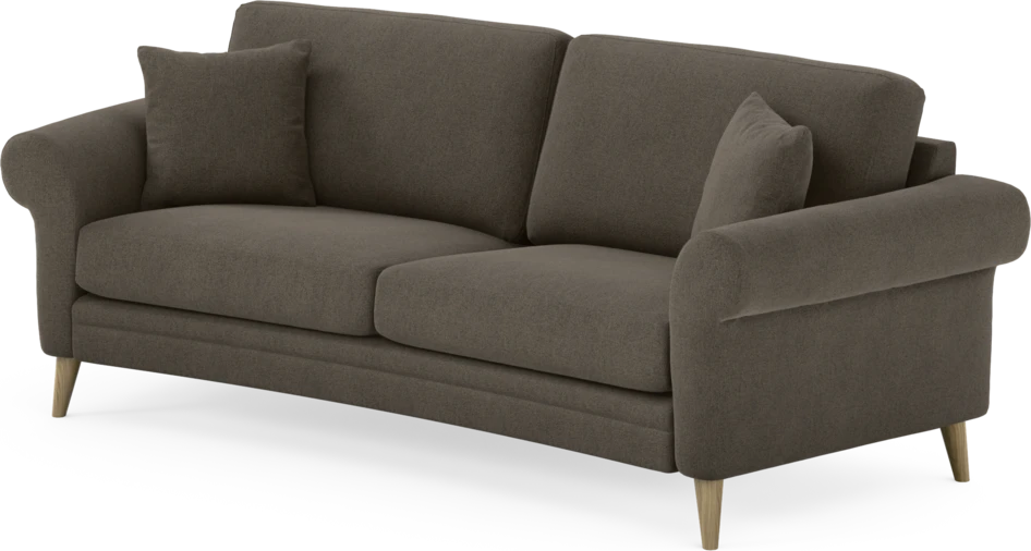 Eden - 2,5-sits soffa svängd - Brun