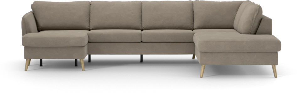 County - 3-sits soffa med schäslong vänster och divan höger - Beige