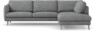 Madison Lux - 3-sits soffa med divan höger - Vit