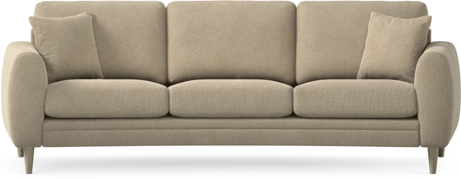 Eden - 3-sits soffa svängd - Beige