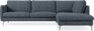 Madison Lux - 3-sits soffa med divan höger - Vit