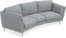 Madison - 3-sits soffa svängd, 70 cm - Turkos