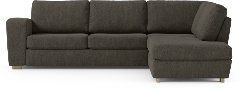 Friday - 2,5-sits soffa med divan höger - Brun