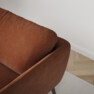 Madison - 2-sits soffa med schäslong höger - Orange