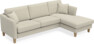 Eden - 2,5-sits soffa med schäslong - Beige