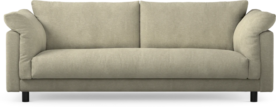 Cherrie - 3-sits soffa, hel dyna, fast klädsel - Beige