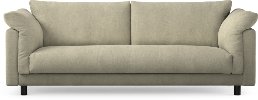 Cherrie - 3-sits soffa, hel dyna, fast klädsel - Beige