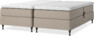 Delux Sense - Ställbar säng, dubbelsäng med bäddmadrass - Beige
