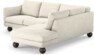 Madison Lux - 2-sits soffa med divan höger - Vit