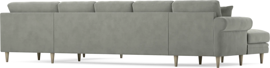 Eden - 3-sits soffa med schäslong vänster och divan höger - Grå