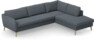County - 2,5-sits soffa med divan höger - Blå