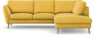 Madison Lux - 2-sits soffa med divan höger - Gul