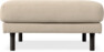 Willow - Fotpall, fast klädsel - Beige