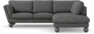 Madison - 2-sits soffa med divan höger - Vit