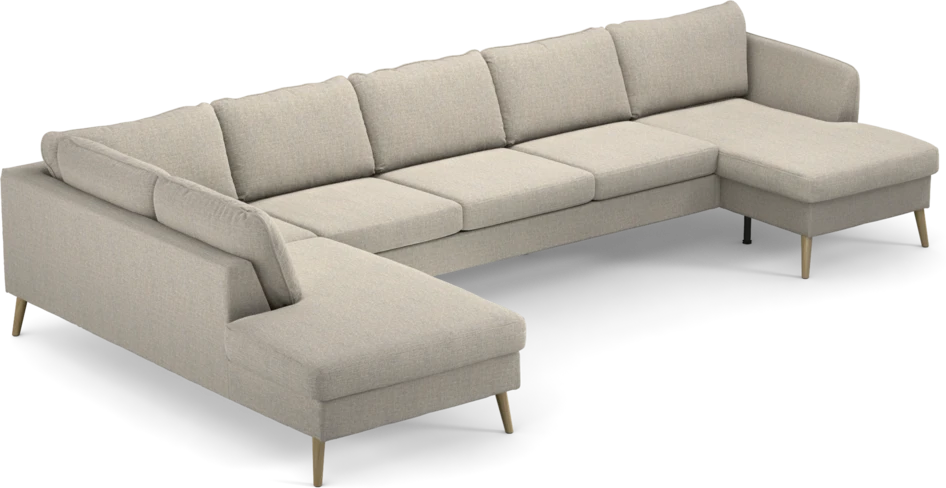 County - 4-sits soffa med divan vänster och schäslong höger - Beige