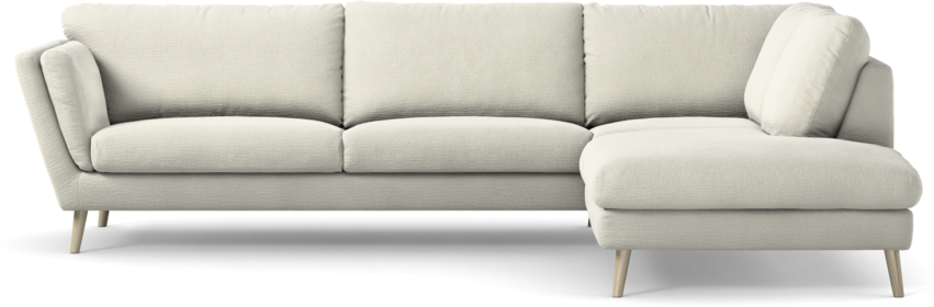 Madison Lux - 3-sits soffa med divan höger - Vit