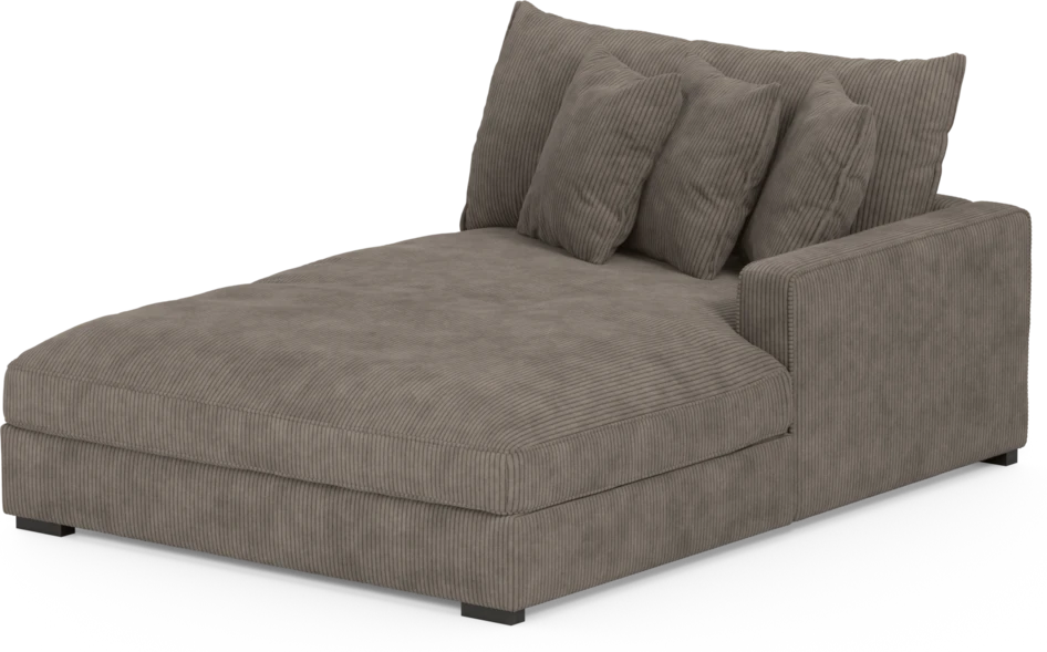 Rossi - Schäslong XL höger - Brun