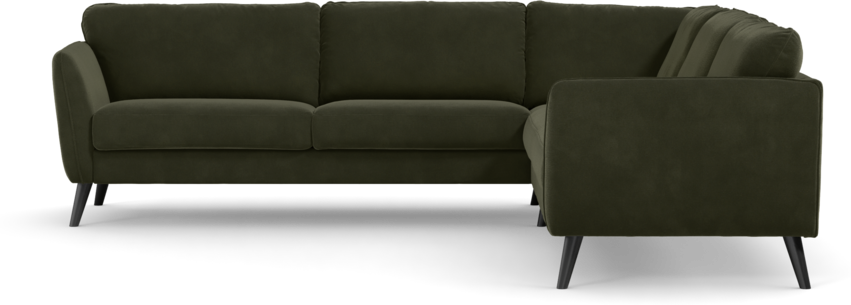 Bridge - Hörnsoffa, 3+3-sits - Grön