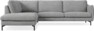 Madison Lux - 3-sits soffa med divan vänster - Vit
