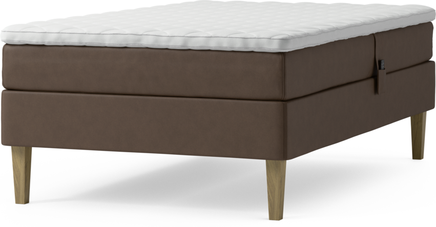 Delux Sense - Ställbar säng, enkelsäng med bäddmadrass och sängben