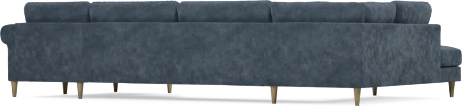 Bridge - 3-sits soffa med divan vänster och schäslong höger - Blå