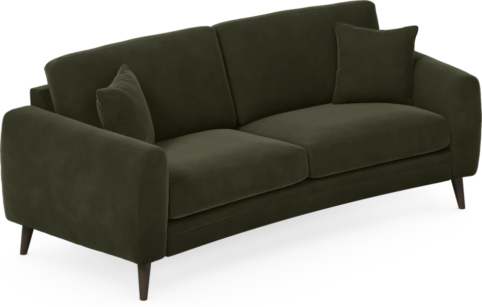 Eden - 2,5-sits soffa svängd - Grön
