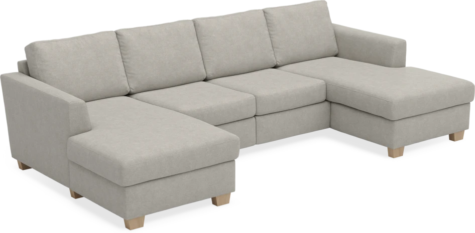 Friday - 2-sits soffa med två schäslonger - Beige