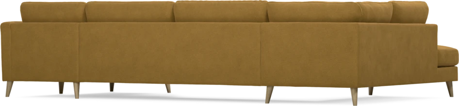 Bridge - 3-sits soffa med divan vänster och schäslong höger - Gul
