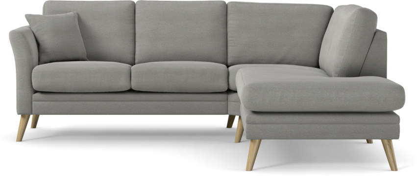 Eden - 2-sits soffa med divan - Grå